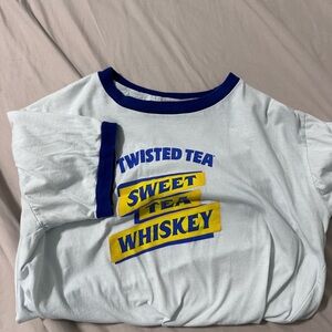 Twisted tea whiskey cotton shirt